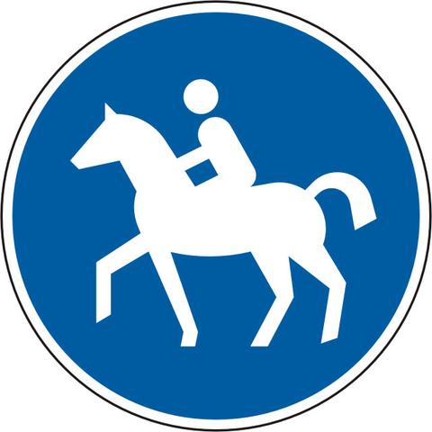 Zeichen 238 - (Recht, Pferd, Reiten)