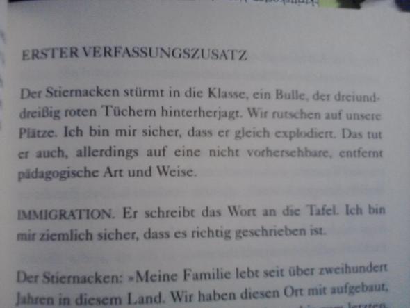 Warum Heisst Dieses Kapitel Im Buch Speak Von Laurie Halse Anderson First Amendment Englisch Roman