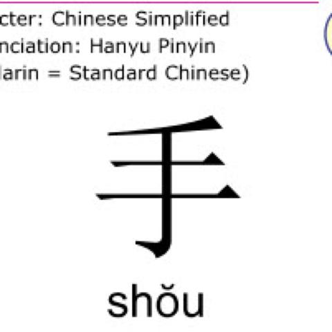 Das chinesische Zeichen für Hand. - (Übersetzung, Tattoo, Japanisch)