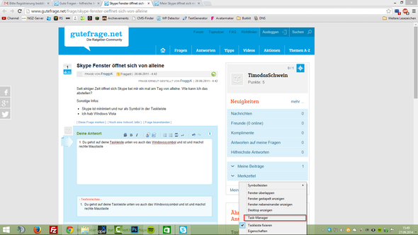 1. Schritt - (Windows, Skype)