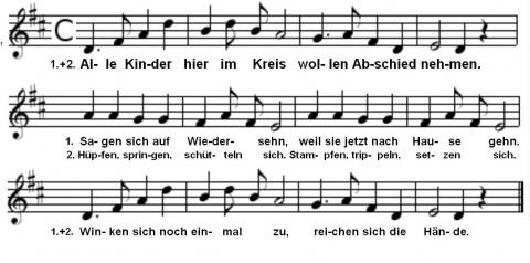 Abschiedslied kindergarten text Abschiedslied kindergarten text