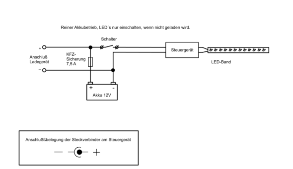 led stripe leiste fur akku betrieb umbauen strom elektrotechnik