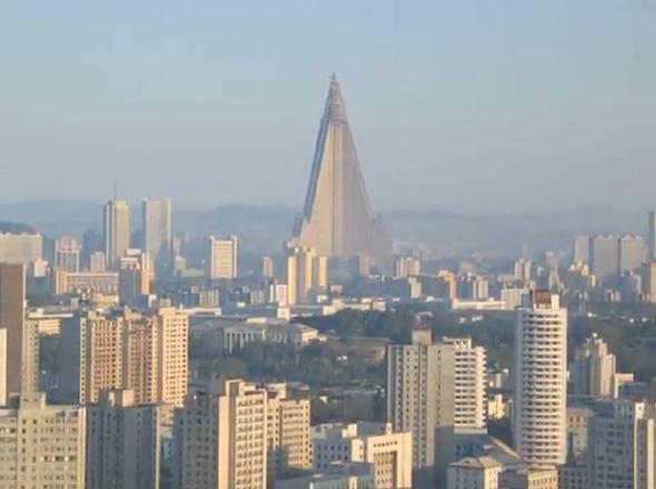 NordKorea- futuristisches RYUGYONG-Hotel - (Korea, Nordkorea, Energieeinsparung)
