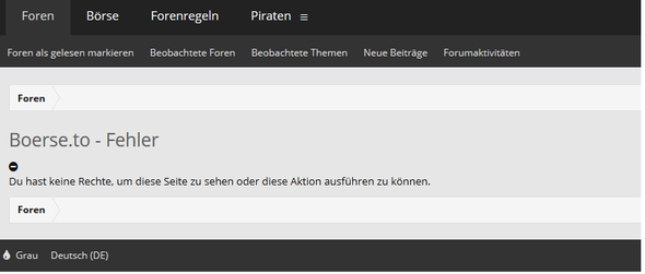 Der Fehler - (Börse, boerse.to)