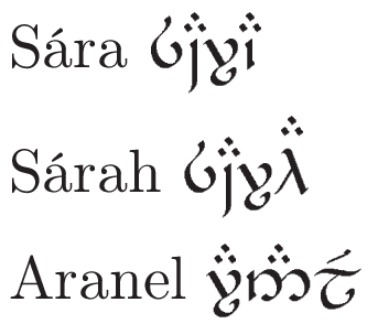 Mein Name In Elbischer Schrift