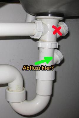 Abfluss Waschmaschine Und Spülmaschine