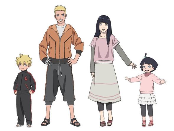 Naruto,Hinata,Himawari und Boruto  - (Manga, Naruto)