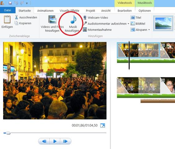 Movie Maker Wie Musik Einfugen Von Youtube Computer Windows Movie Maker