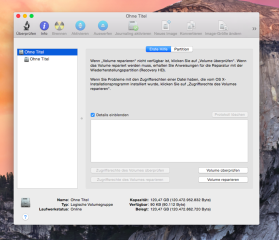 Festplattendienstprogramm - (Apple, Festplatte, Ubuntu)