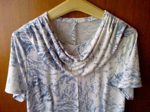 Kleid/Shirt Wasserfallkragen - (Kleidung, billig, nähen)