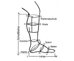 Stiefel-Schafthöhe messen - (Schuhe, Pferd, Reiten)
