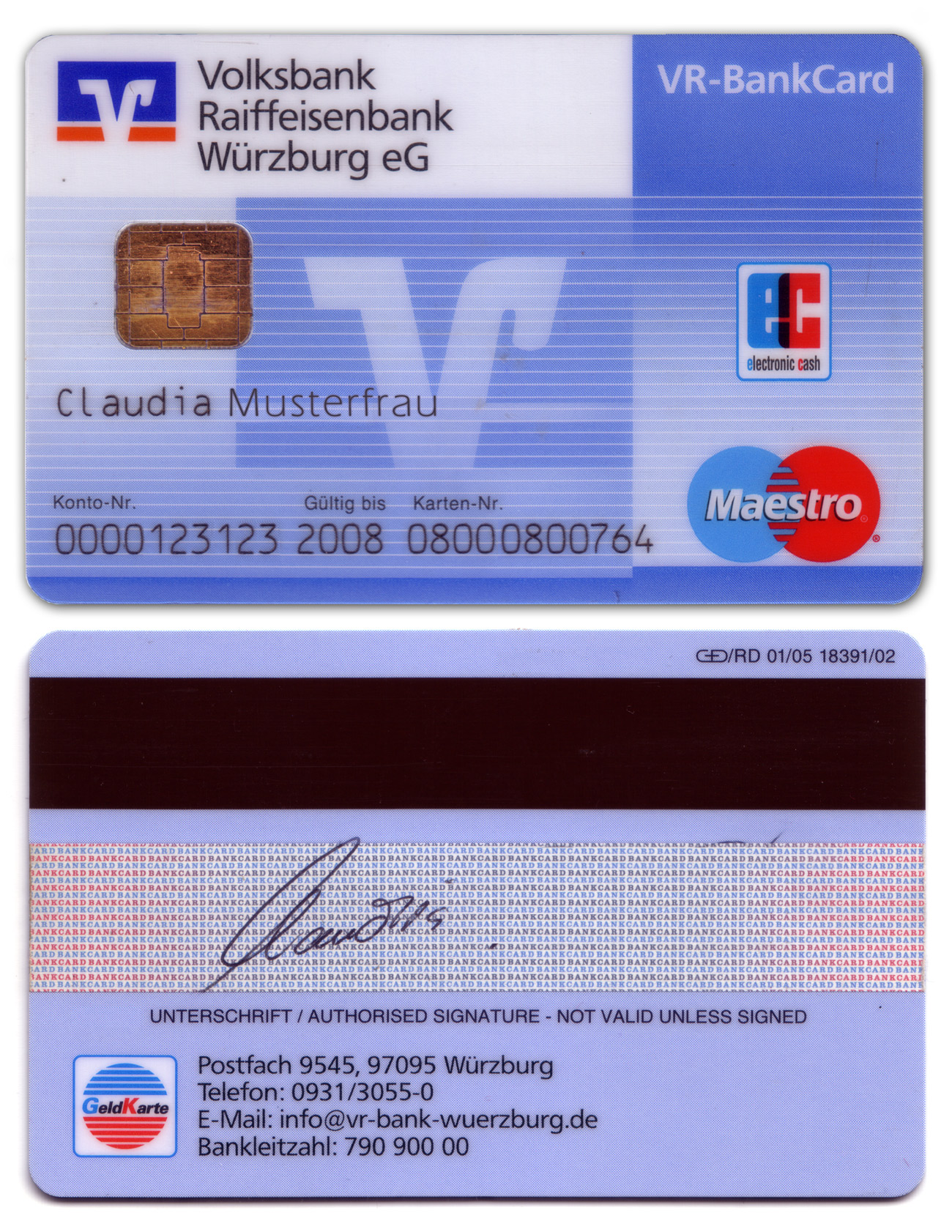 Wo auf der BankCard finde ich die Bankleitzahl? (Bank, Daten)