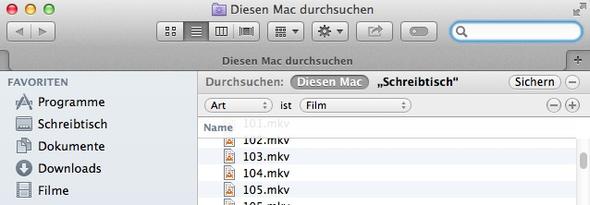 Finder - Suche nach Filmen - (Computer, Film, Mac)