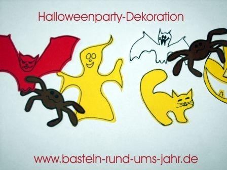Halloweendekoration von www.basteln-rund-ums-jahr.de - (Langeweile, Kreativität, basteln)