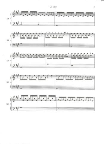 Seite 3 A - Dur - (Noten, Klavier, Piano)