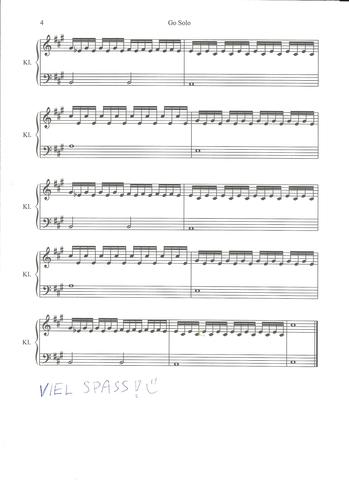 Seite 4 A - Dur - (Noten, Klavier, Piano)