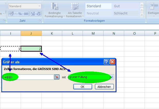 Excel Bedingte Formatierung Wenn Dann Farbe Excel: Wenn-Formel mit farbe? (Excel 2010)