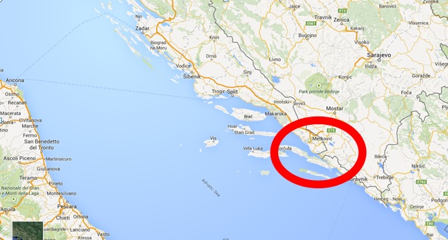 Kroatien, Serbien , Montenegro (Grenze)