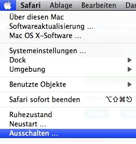 Mac ausschalten - (Apple, Mac OS X, MacBook Pro)
