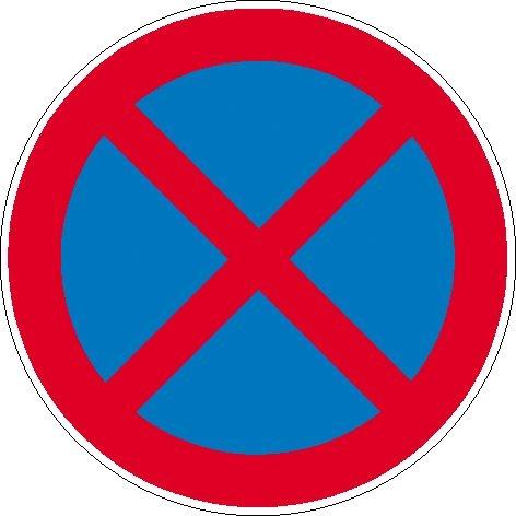 Dieses Schild sagt, daß du da auch nicht kurz halten darfst - (Auto, Recht)