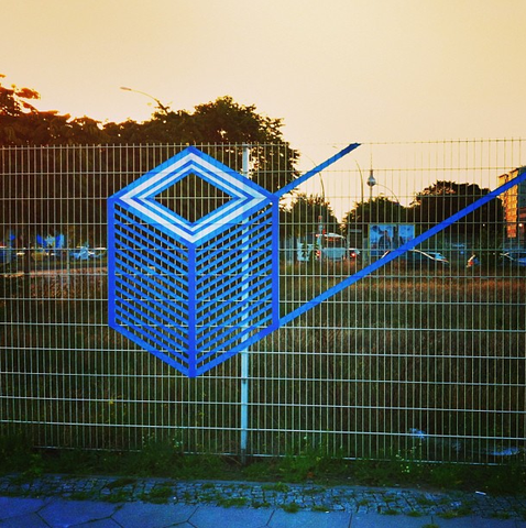TAPE ART by TAPE OVER // BERLIN MUSIC WEEK // fence - (Tape, TAPEART)