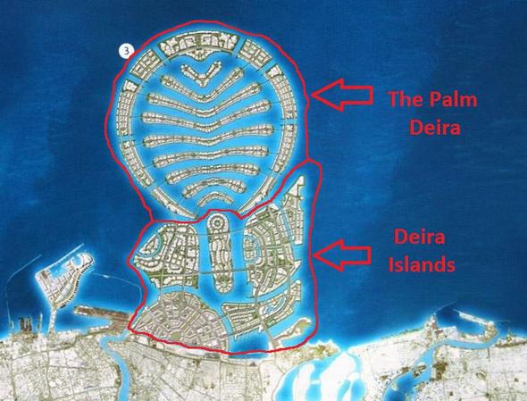 Dubai Palm Deira Insel Palme