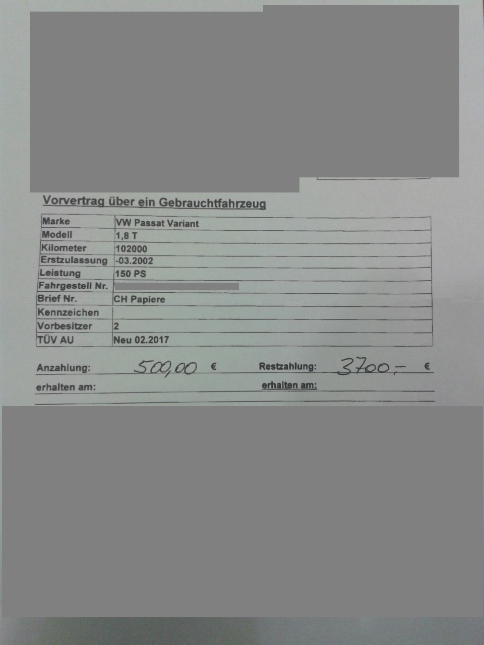 Rückgaberecht bei Kauf Gebrauchtwagen beim Gebrauchtwagenhändler diverse Mängel am Kauftag