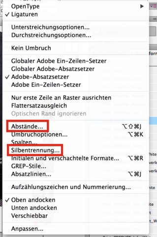 Silbentrennung in ID - (Grafik, inDesign)