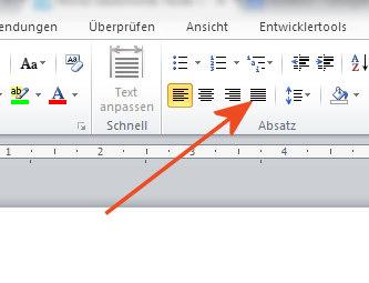 Word Bestimmte Texte Im Blocksatz Schreiben