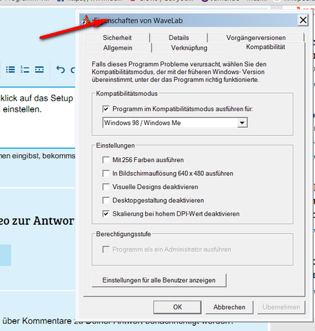 Kompatibilitätsmodus - (Computer, Grafikkarte, Fehler)