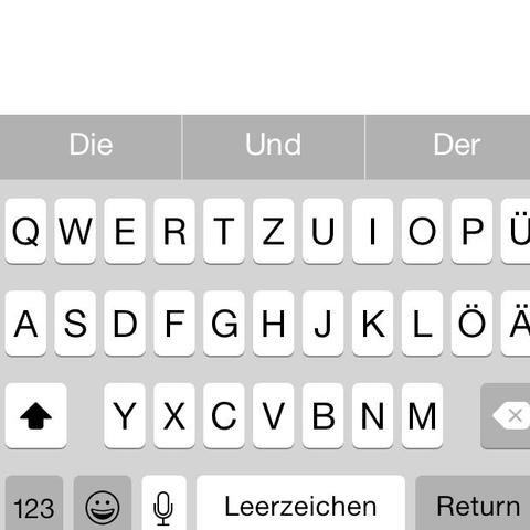 Tastatur  - (iPhone, Tastatur, iOS 8)