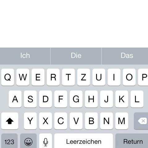 Tastatur  - (iPhone, Tastatur, iOS 8)