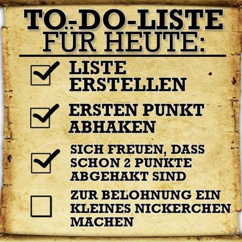 todo liste - (verrückt, To do Liste)