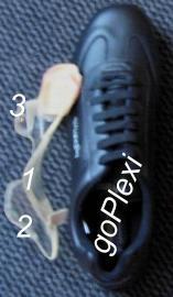 Plexi 3 Backen für Sneakers - (Gesundheit, Mode, Schuhe)