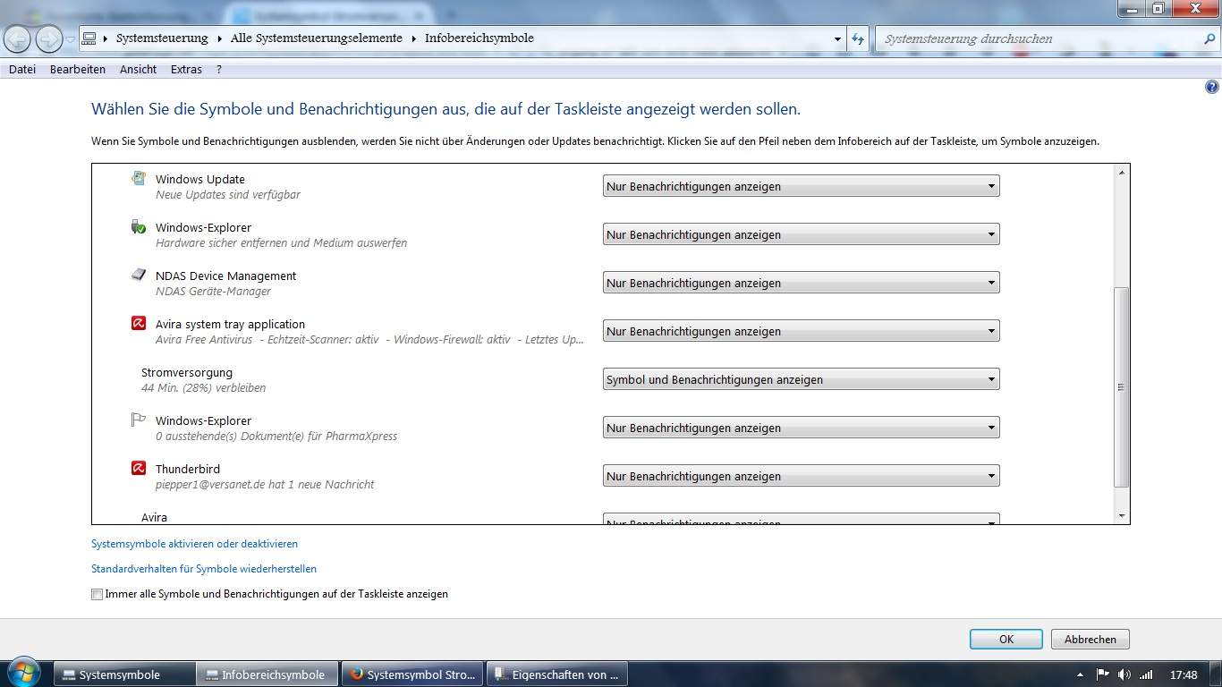 Lautstärkesymbol Lässt Sich Nicht Aktivieren Windows 7 Systemsymbol Stromversorgung lässt sich nicht aktivieren!? (Computer