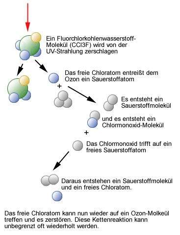 Ozonloch Enstehung und Ursache (Physik, Chemie, Geografie)