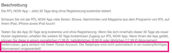 RTL now Abo iTunes Store - (iTunes, RTL, Abo)