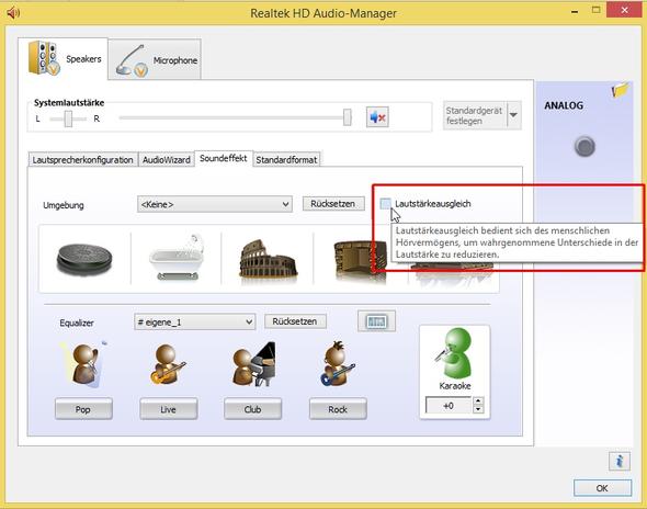 Realtek HD-Audio-Manager - (Computer, Windows, Informatik)