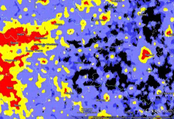 Lichtverschmutzung NRW - (Freizeit, Fotografie, Hobby)