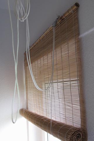 Seilfuhrung Vom Bambusrollo Haushalt Reparatur Bambus Raffrollo Schnur Einfädeln