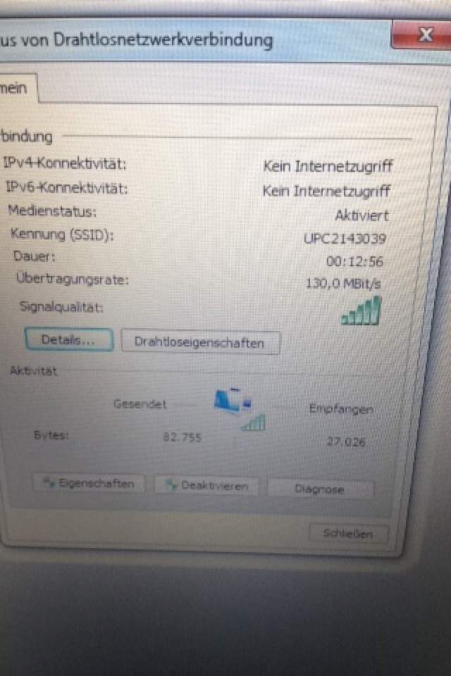 IPv4 und IPv6Konnektivität Kein WLAN, IT)