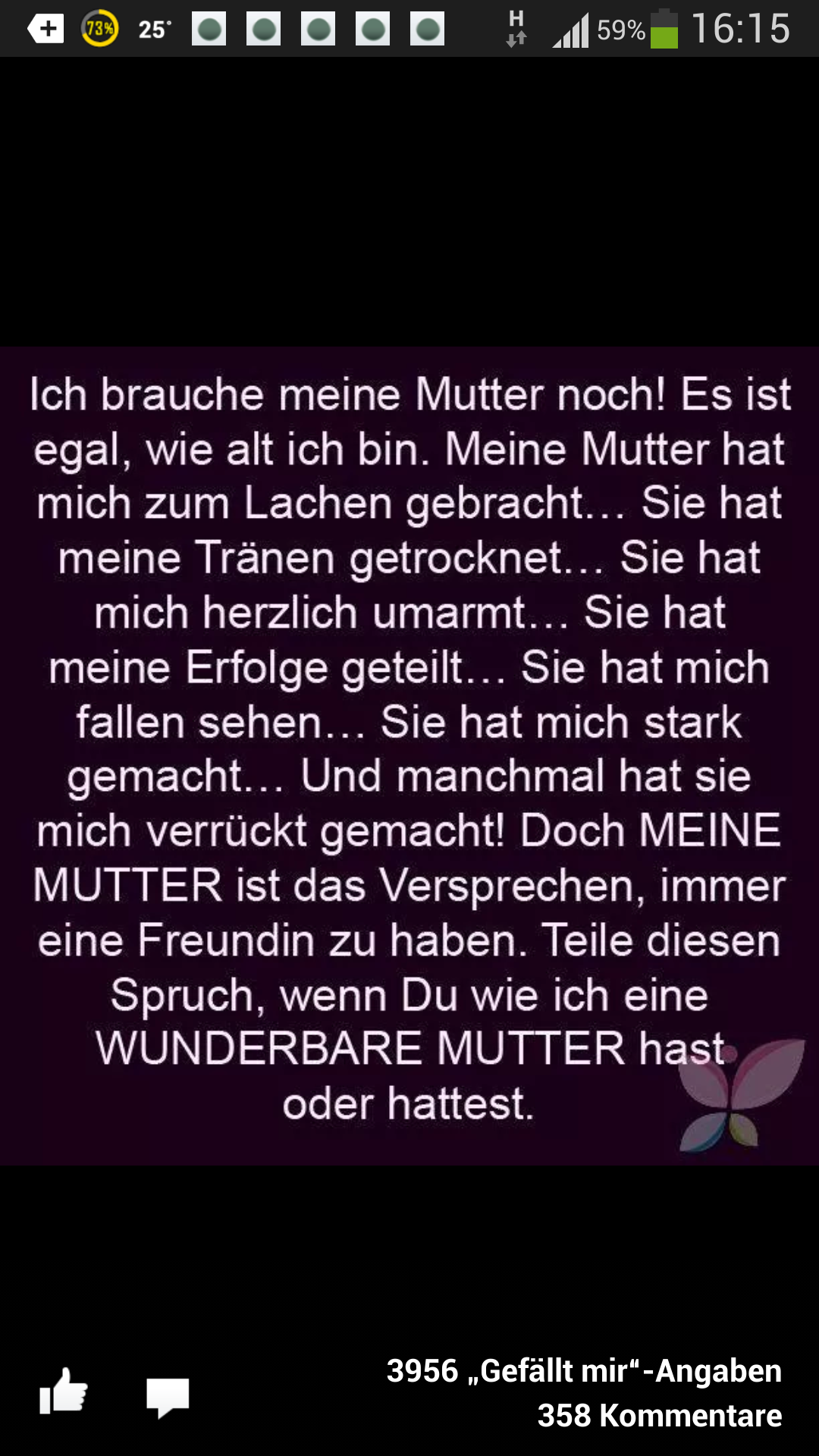 Schöner Spruch über Mama (danke)