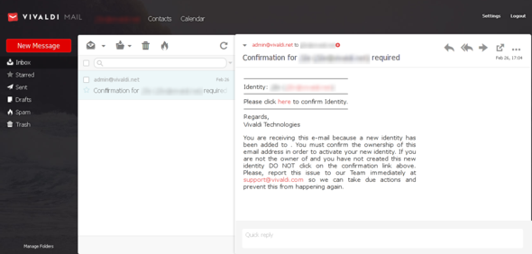 Das Webmail-Interface. Hier auf Englisch, aber auch auf Deutsch umstellbar. - (E-Mail, Freemail)