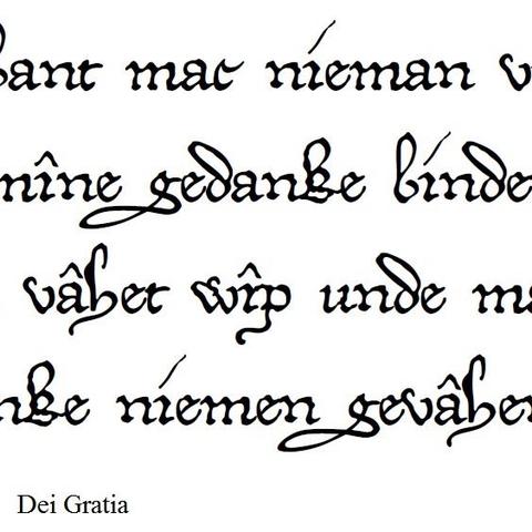 Typ dei gratia - (Schreiben, Tattoo, Mittelalter)