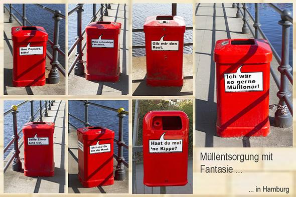 Müllschilder: Ideen und wo kann cih sie drucken lassen? (Müll, Folie