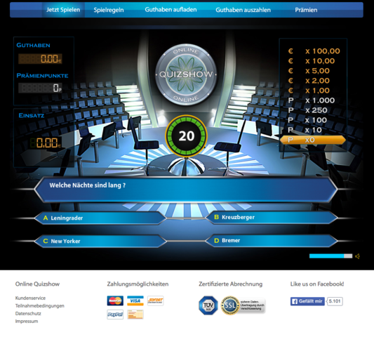 Online Quizshow Antworten Online Quizshow Antworten