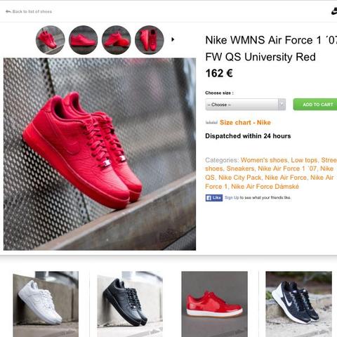 ----- - (Schuhe, Nike, rot)