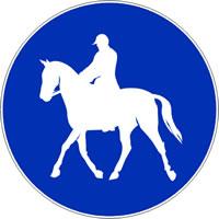 Reitweg/reiten geboten - (Pferd, Reiten, Wald)
