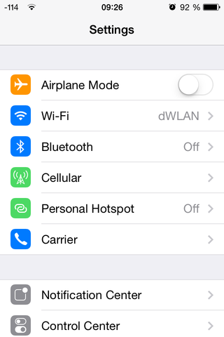 iPhone Settings - (Handy, iPhone, Apple)