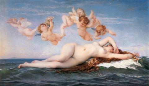 Birth of Aphrodite von Alexandre Cabanel  1863 - (Geschichte, Mythologie)